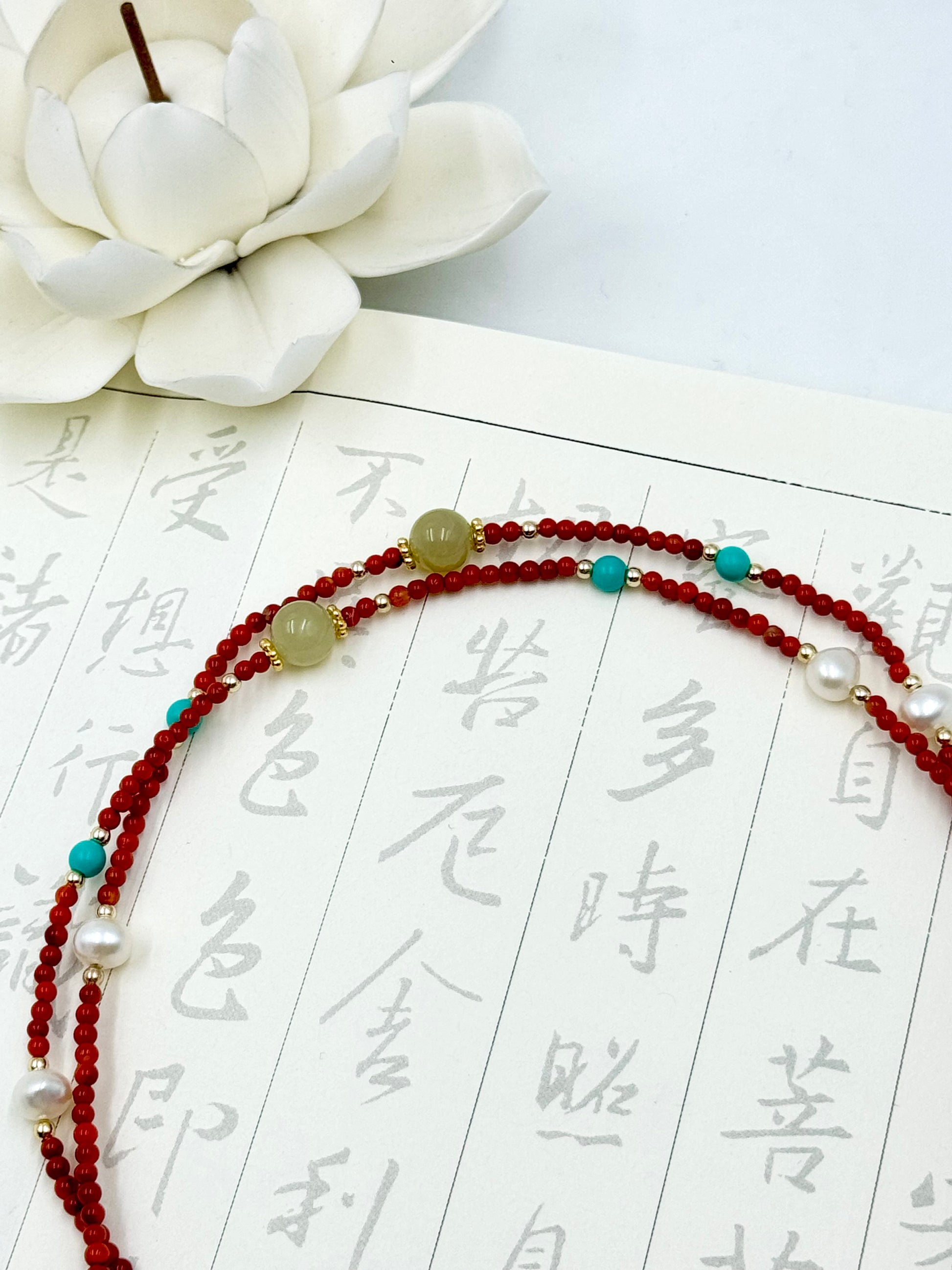 Eternal Collection - Red Sand Star Necklace - ORIENTAL BOUTIQUE