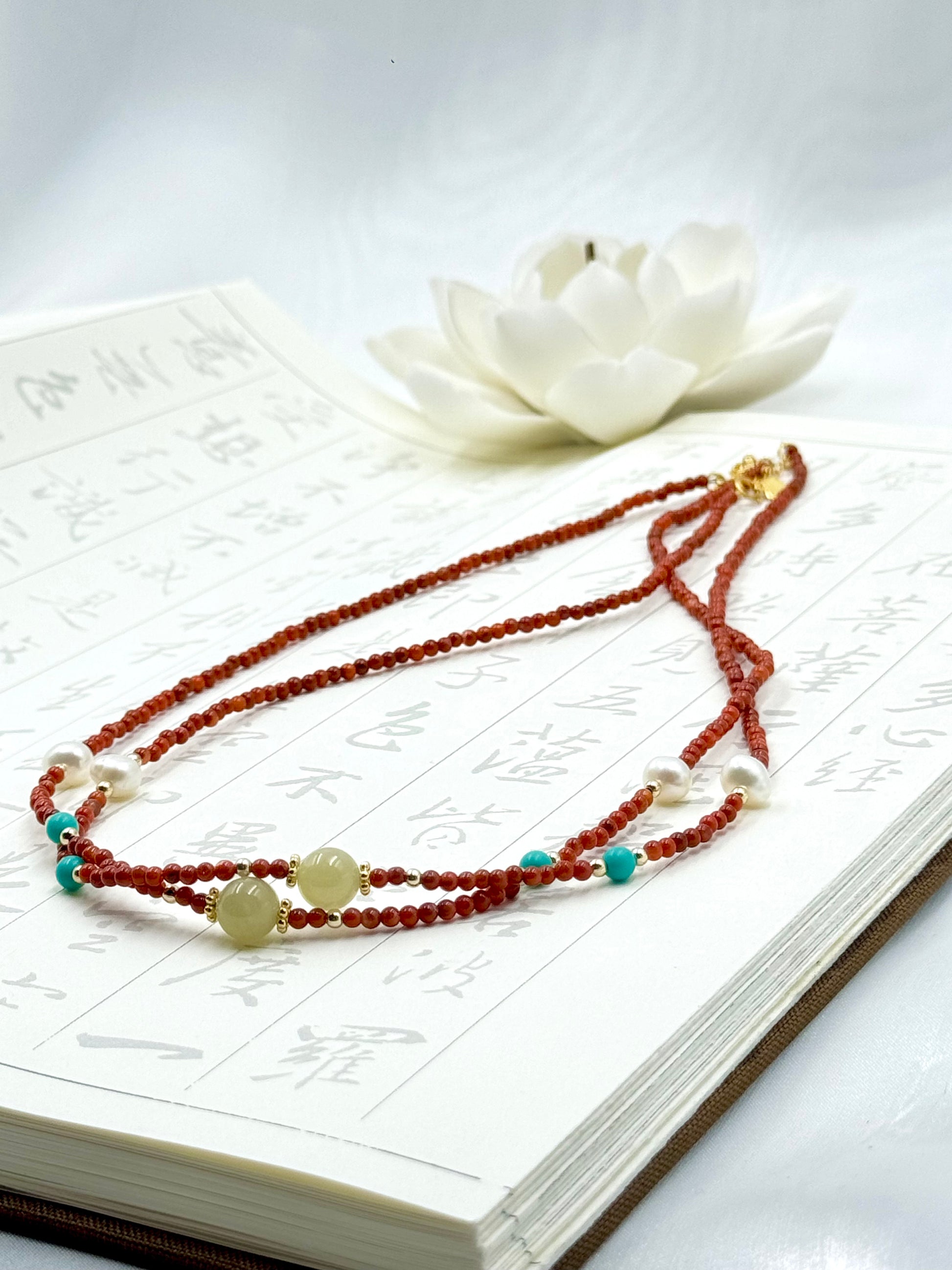 Eternal Collection - Red Sand Star Necklace - ORIENTAL BOUTIQUE