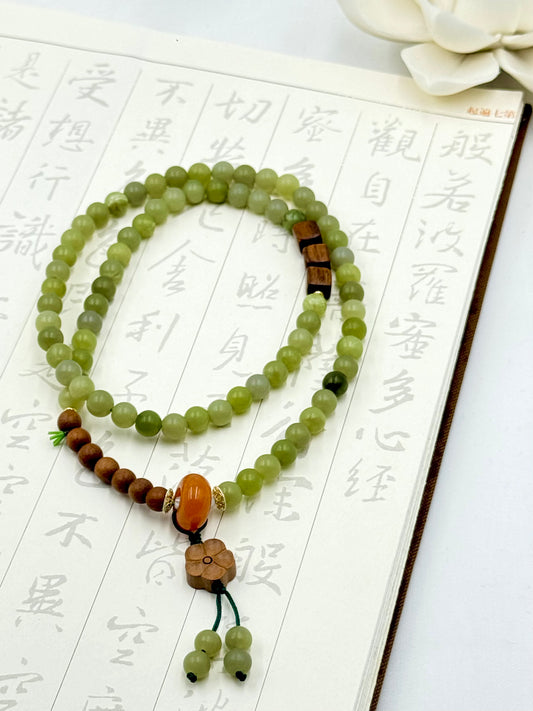 Lotus Collection - Jade Serenity Necklace - ORIENTAL BOUTIQUE