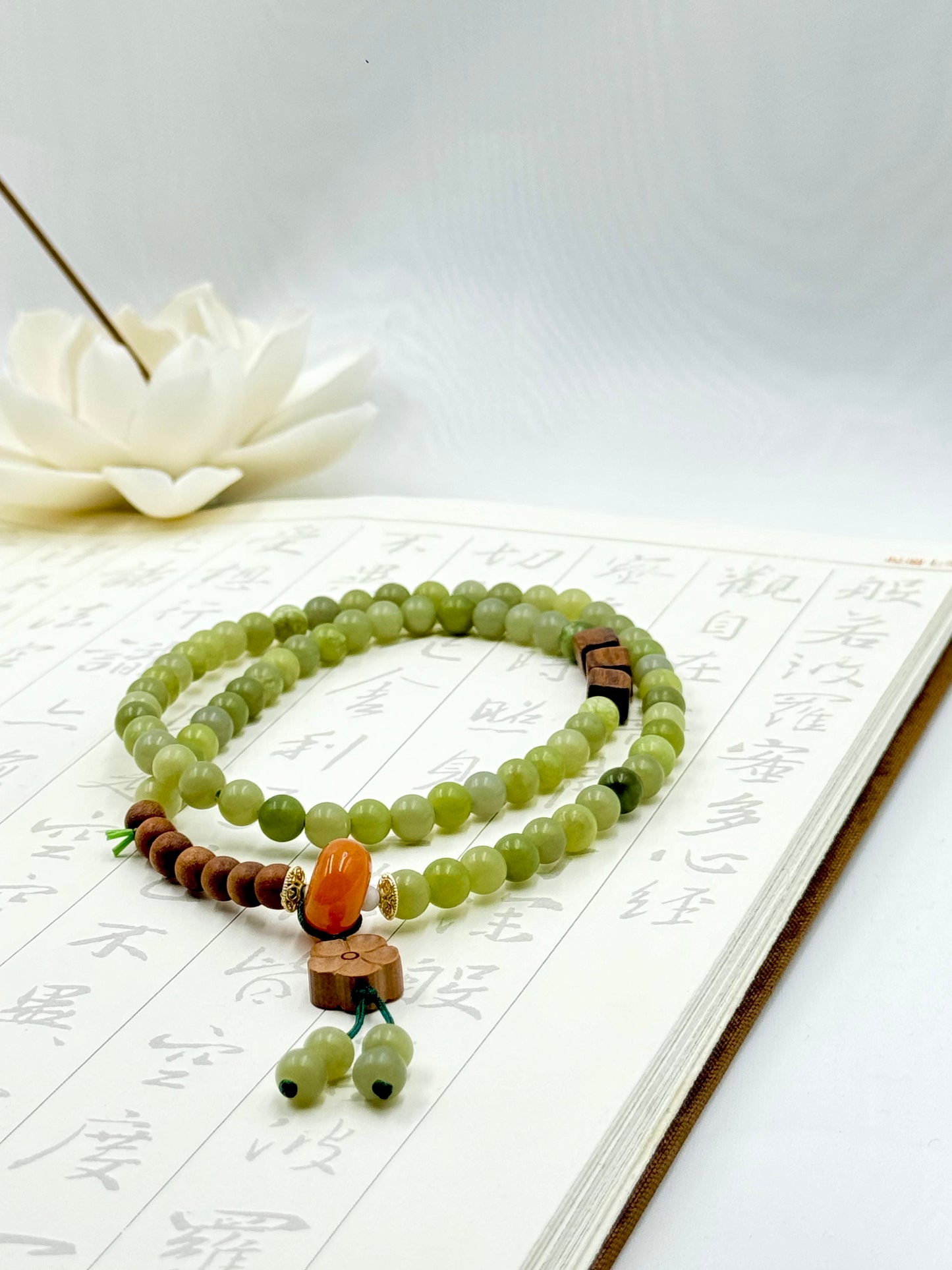 Lotus Collection - Jade Serenity Necklace - ORIENTAL BOUTIQUE