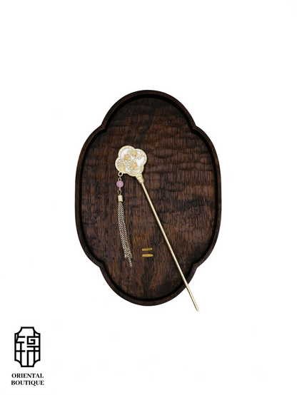 Gold Floral Cloud Hairpin