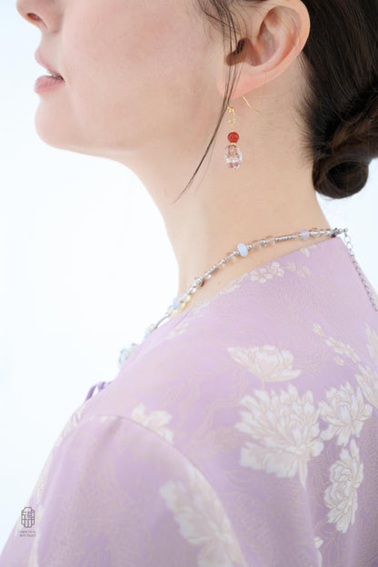 Ember Bloom Glass Earrings