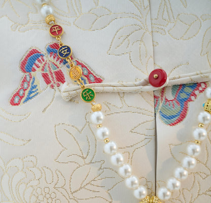 Lotus Blessing Pearl Necklace