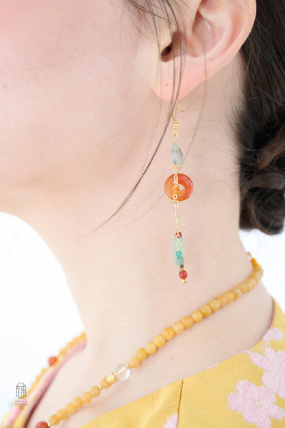 Autumn Talisman Jade Earrings