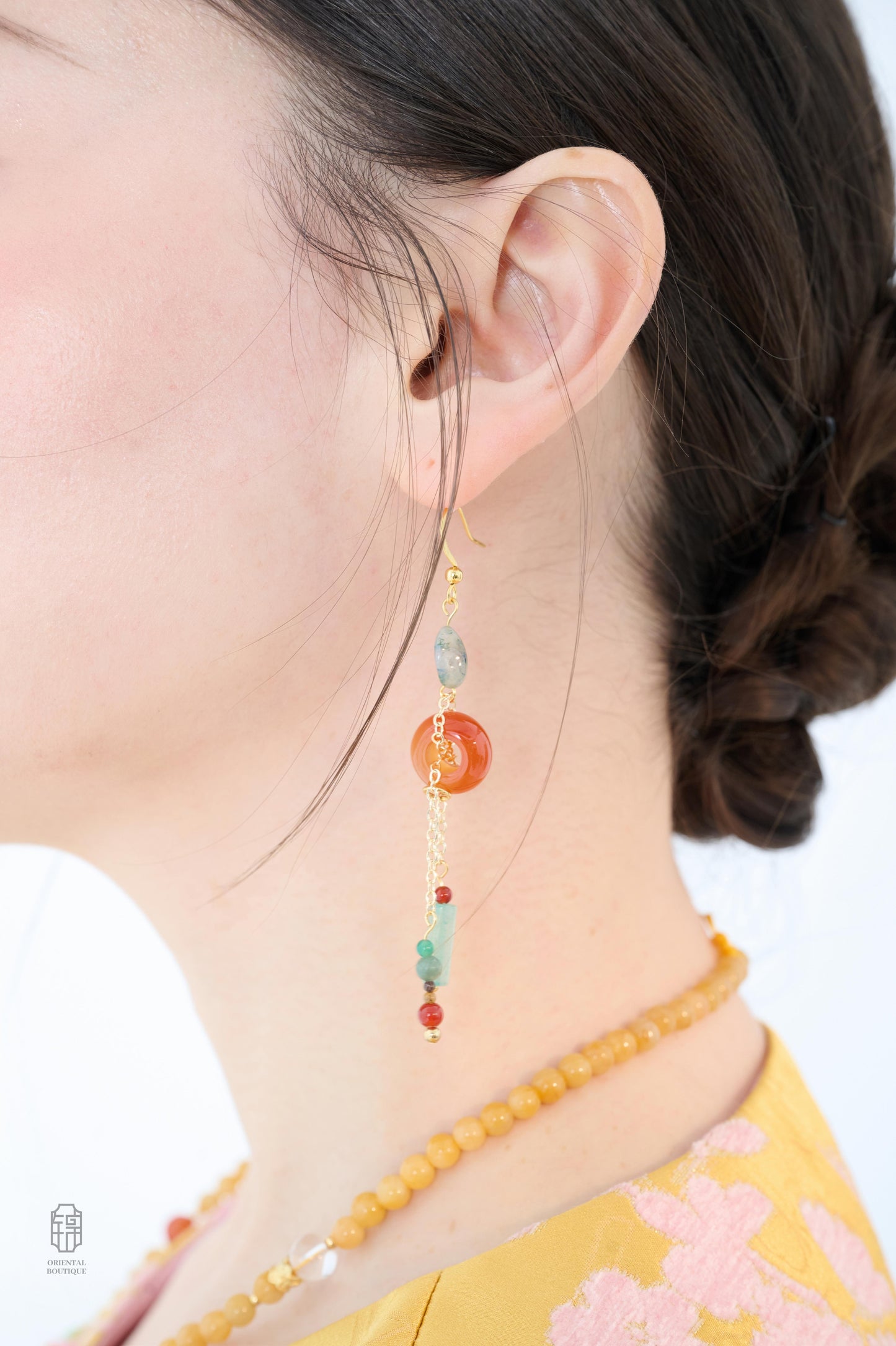 Autumn Talisman Jade Earrings