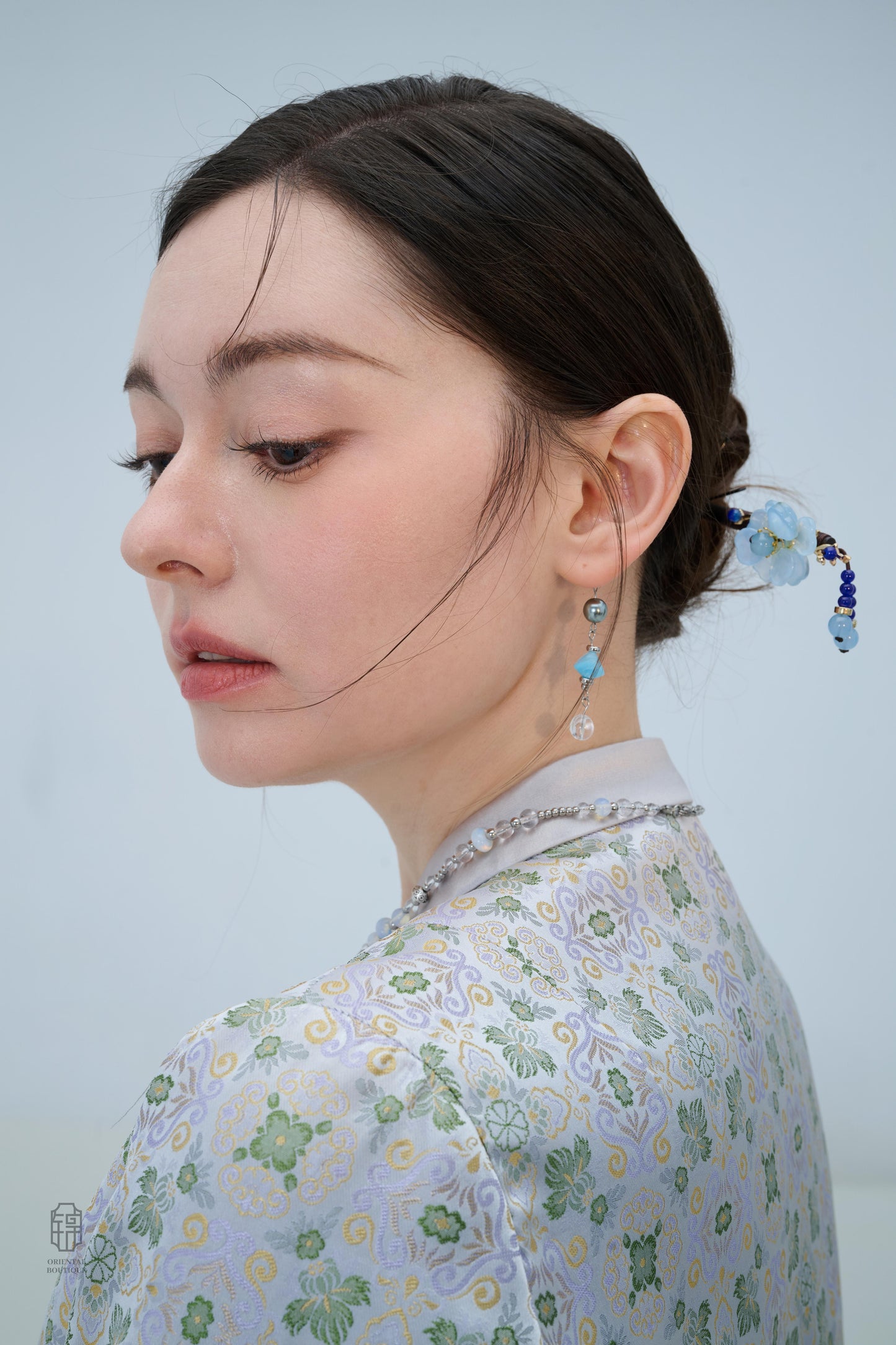Azure Mist Drop Earrings
