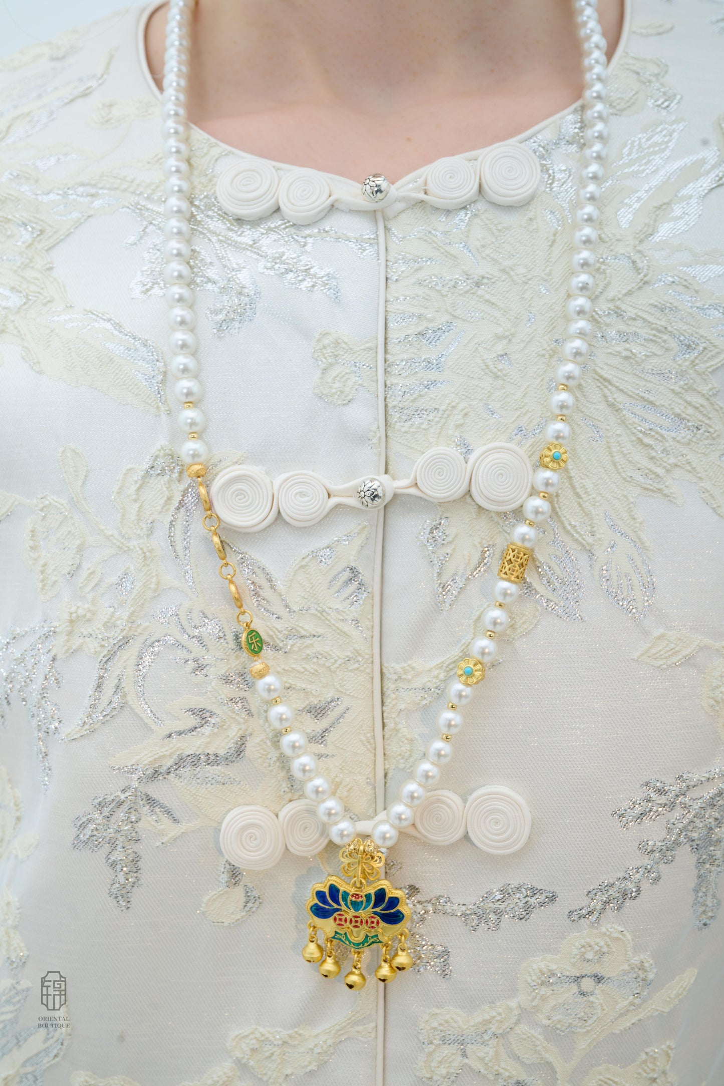 Lotus Blessing Pearl Necklace