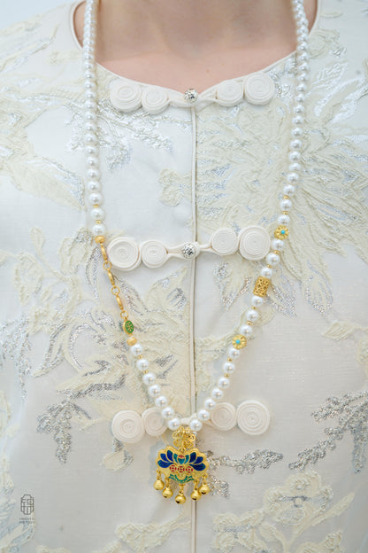 Lotus Blessing Pearl Necklace