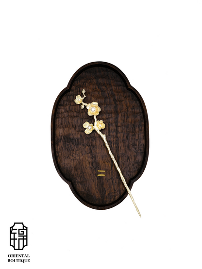 Light Gold Blossom Hairpin