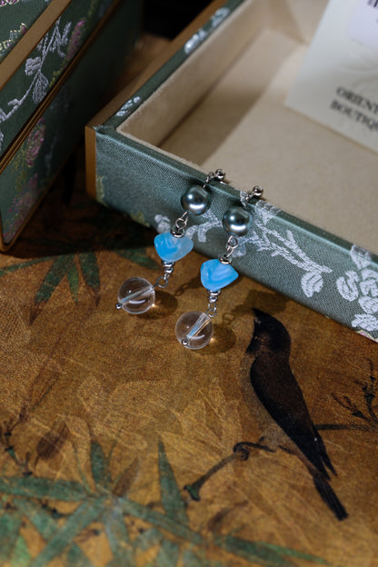 Azure Mist Drop Earrings