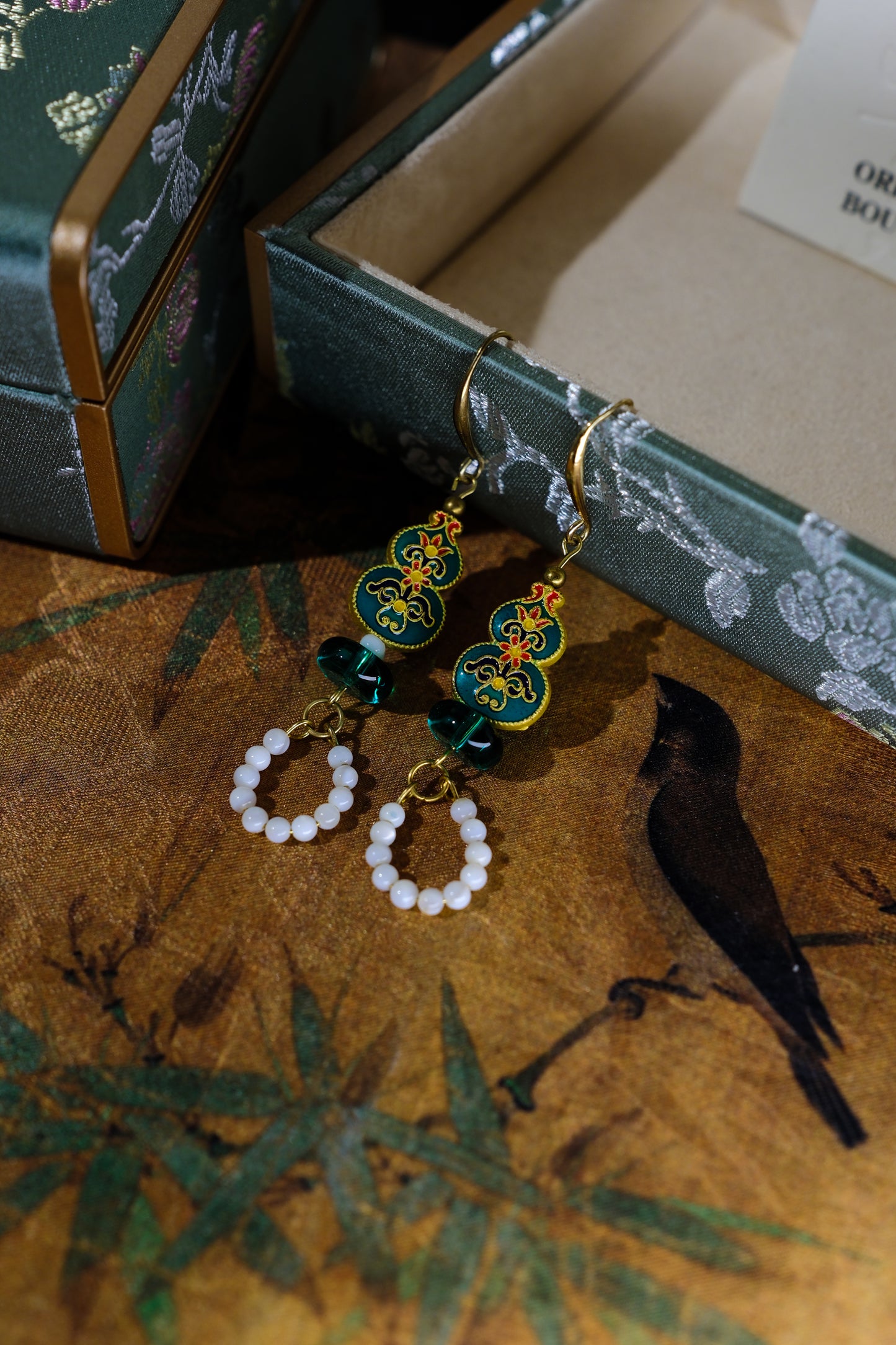 Emerald Cloud Earrings
