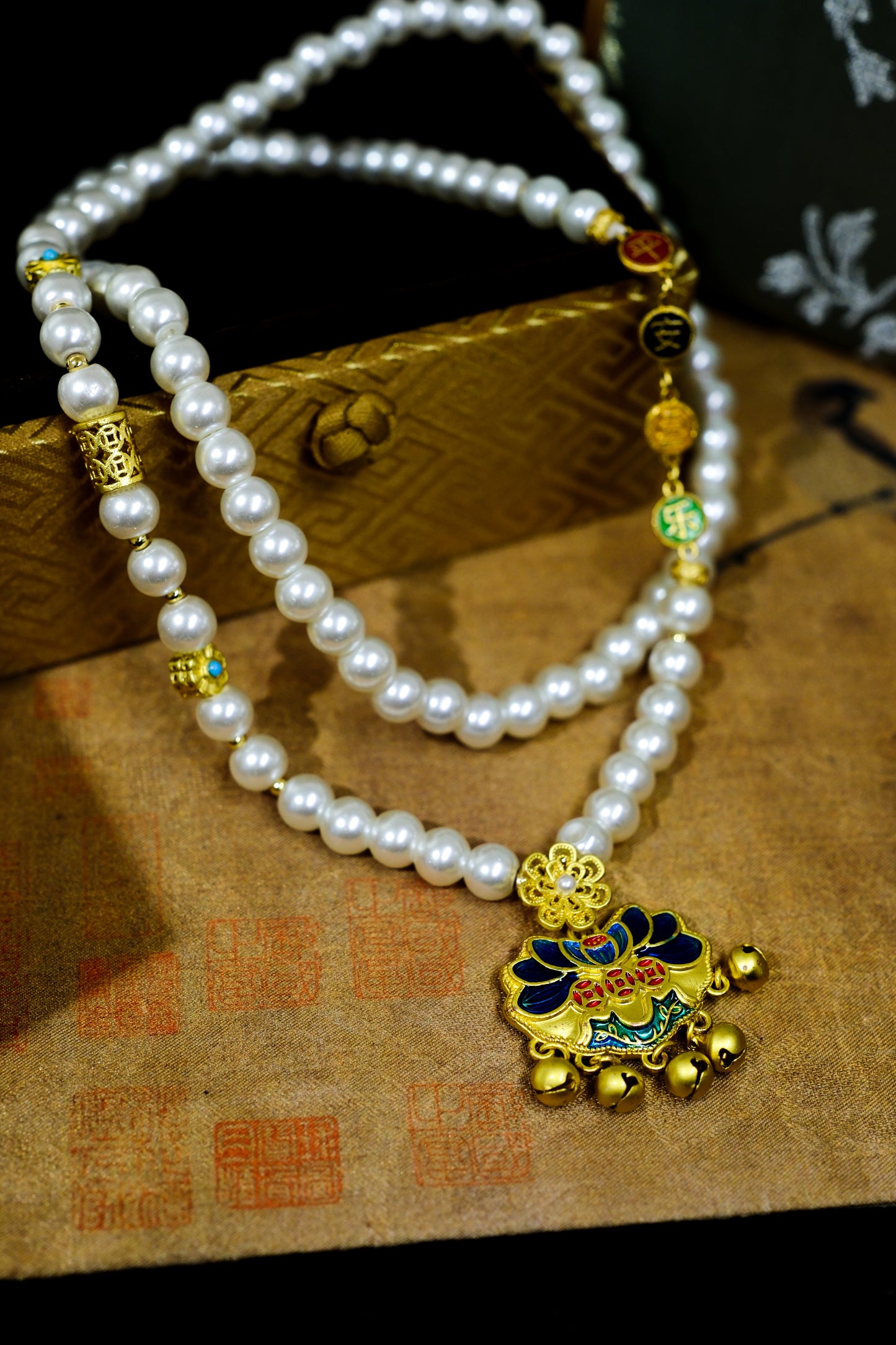 Lotus Blessing Pearl Necklace