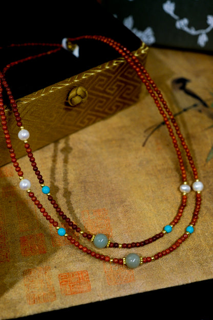 Eternal Collection - Red Sand Star Necklace