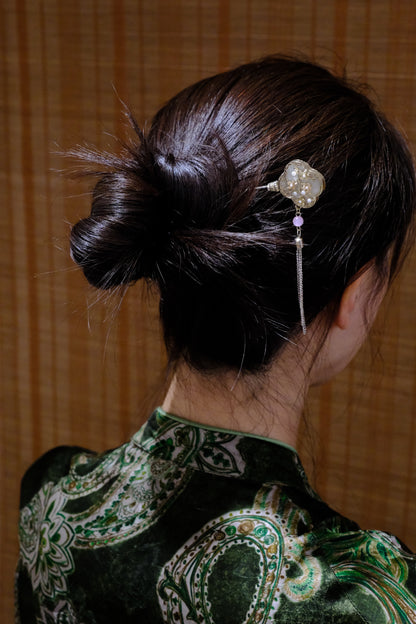 Gold Floral Cloud Hairpin