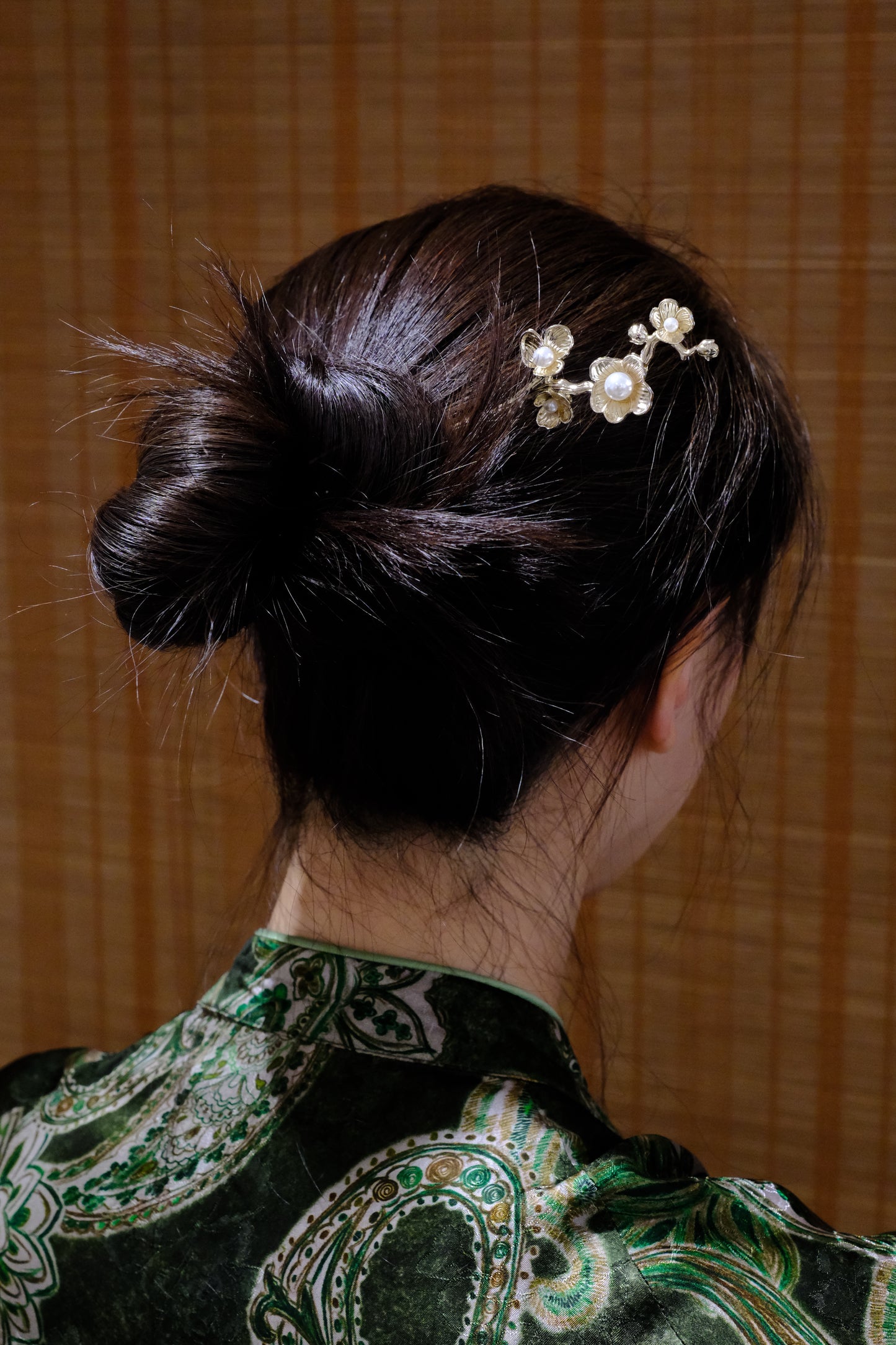 Light Gold Blossom Hairpin
