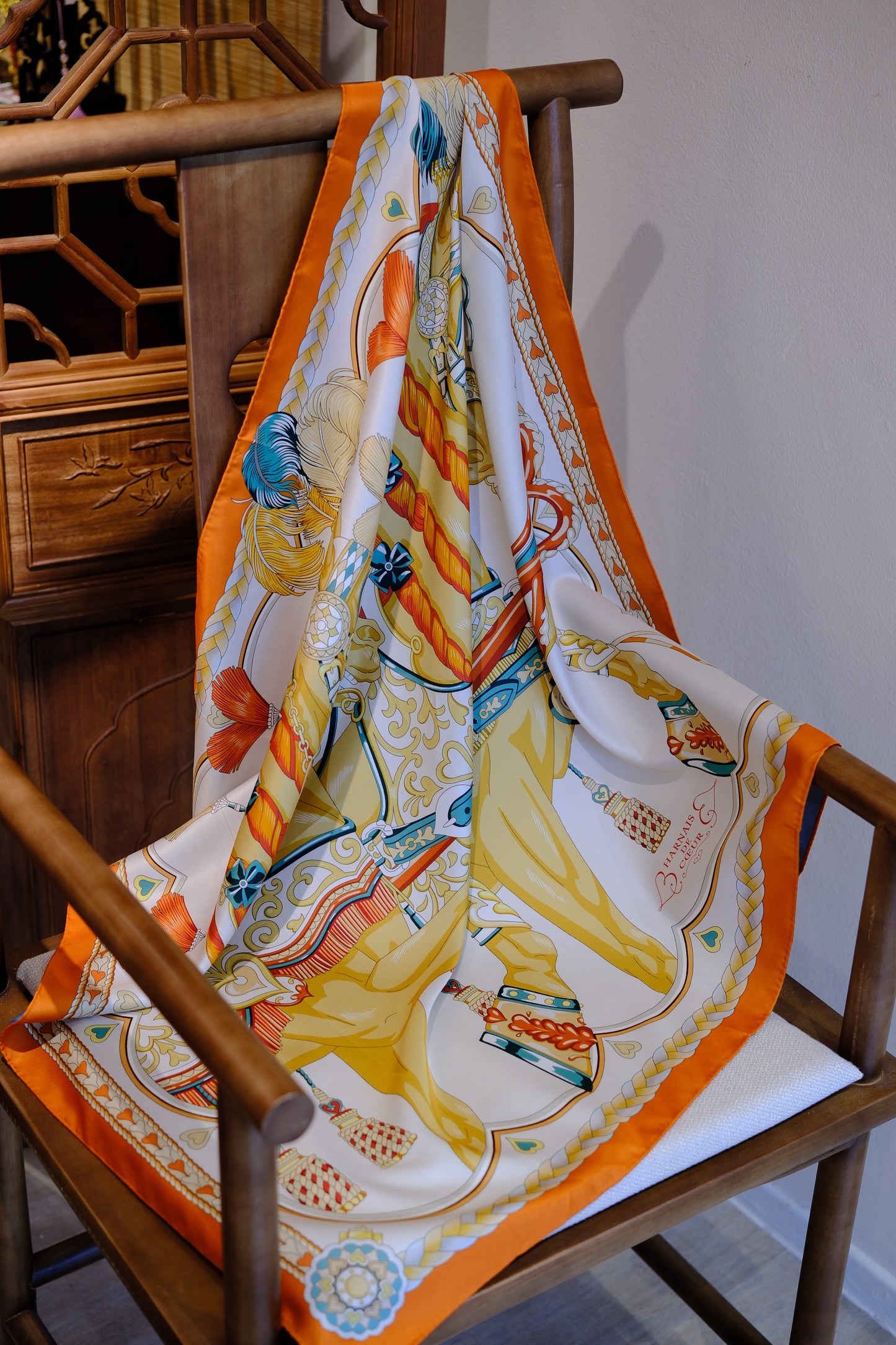 Silk Scarf – Double-Sided Classic Oriental Style
