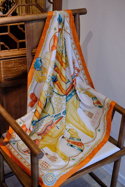 Silk Scarf – Double-Sided Classic Oriental Style