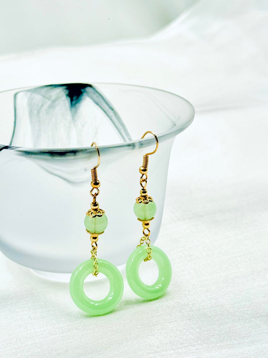 Lime Whisper Earrings - ORIENTAL BOUTIQUE