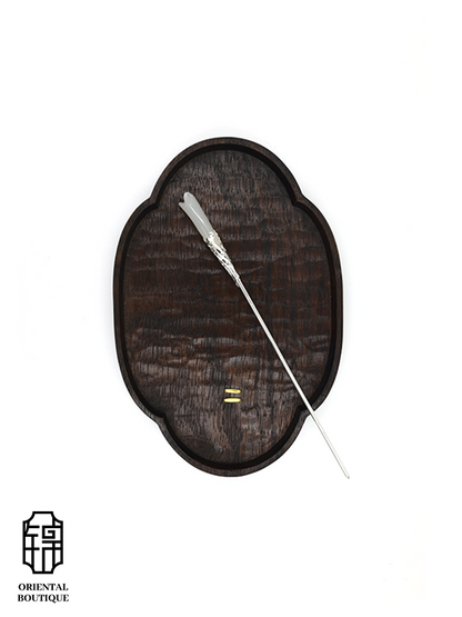 Silver Magnolia Hairpin - ORIENTAL BOUTIQUE