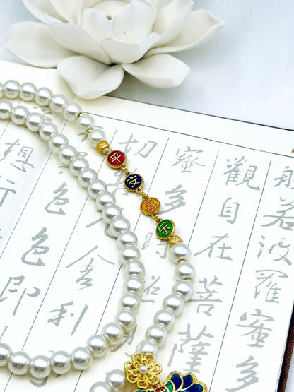 Lotus Blessing Pearl Necklace
