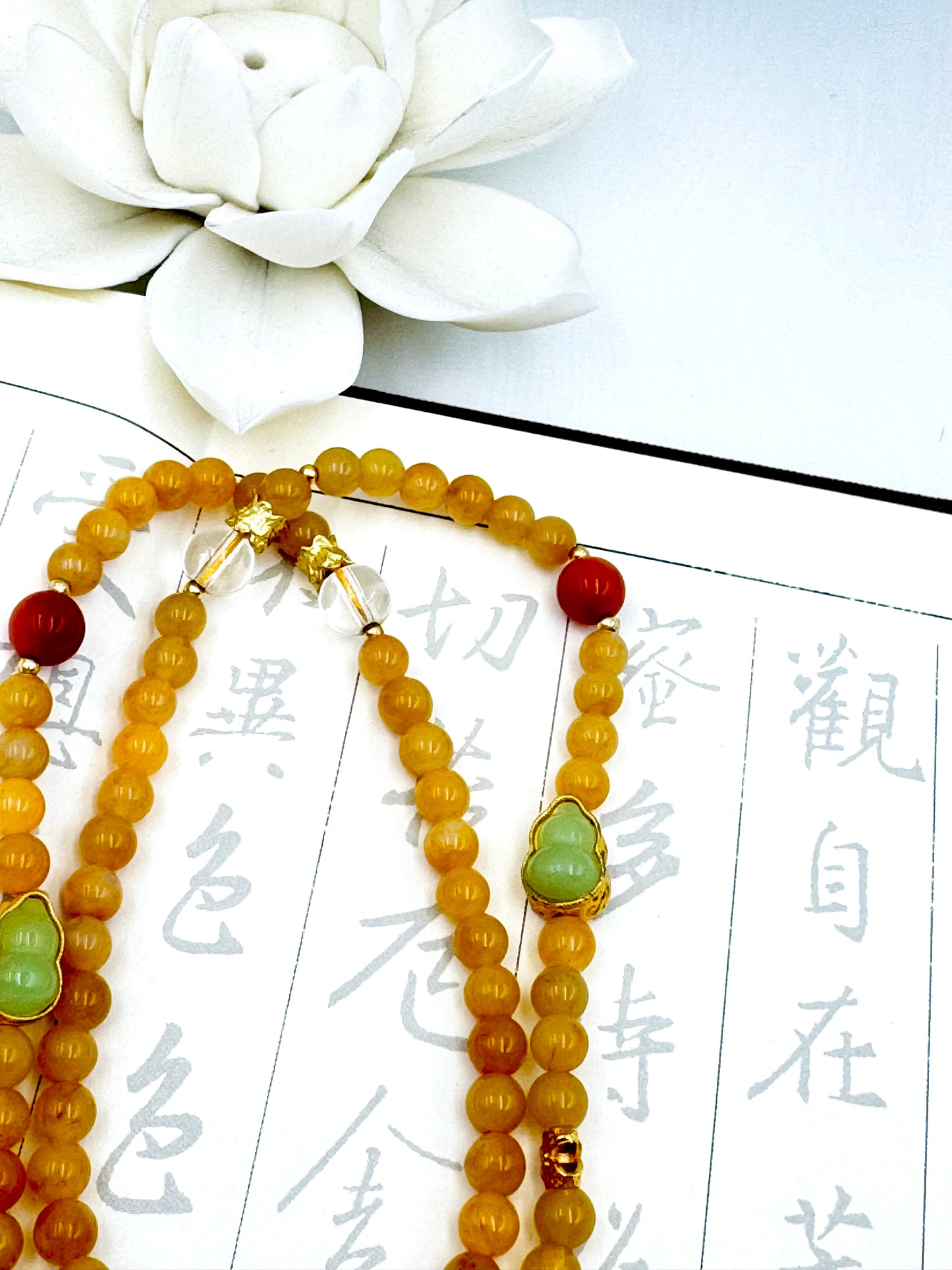 Golden Harmony Lotus Necklace