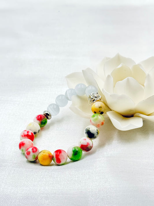 Floral Canvas Bracelet