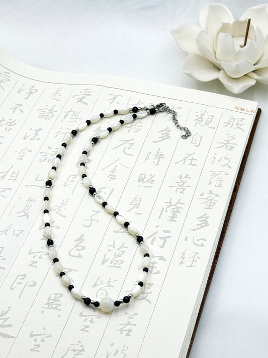 Eternal Collection - Luminous Night Pearl Necklace - ORIENTAL BOUTIQUE