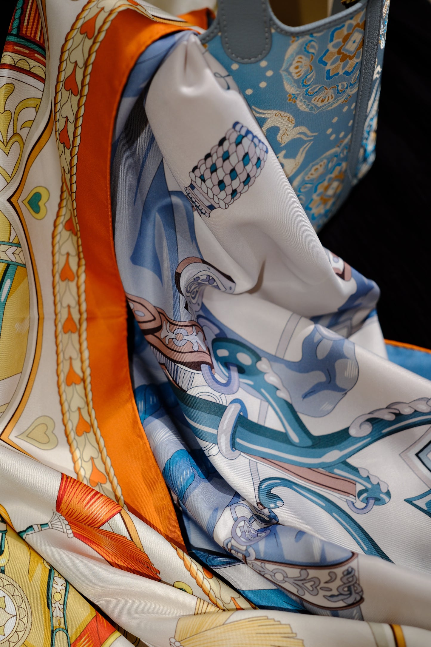 Silk Scarf – Double-Sided Classic Oriental Style