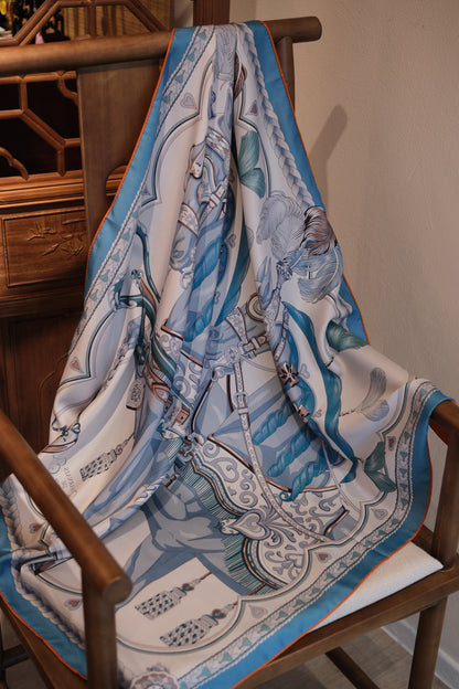 Silk Scarf – Double-Sided Classic Oriental Style